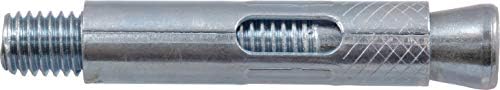 Hillman Sleeve Anchors, 3/8in x 3in, 50 Pack, Zinc