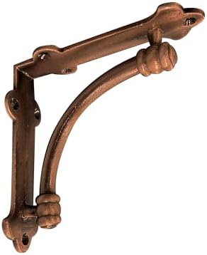 NACH Decorative Shelf Brackets, 4 Pack of 5.25 x 1.25 x 5.25 inch Copper Cast...
