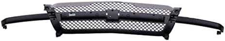 CarPartsDepot Front Grille Grill Black Center Bar With Gray Mesh Insert Compa...