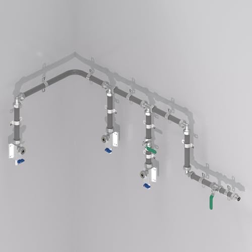 Compressed Air Piping System 3/4 inch x 100 Ft Tubing, Shop Air Line Kit for ...