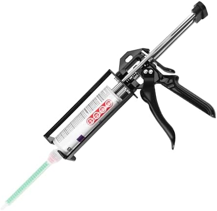 200ml 6.75 fl oz Dual Cartridge Epoxy Gun 1:1 2:1 Cartridge Bonding Orange