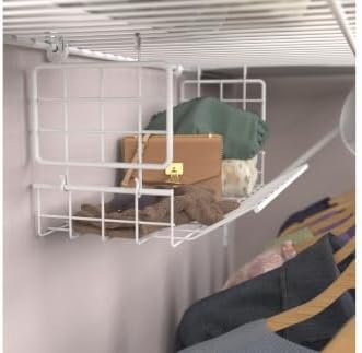 ClosetMaid Hideaway Hanging Wire Shelf for Closets, Pantries, Laundry Rooms, ...