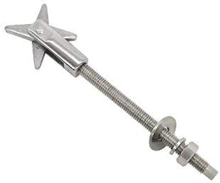 Toggle Anchor Bolts, Hollow Wall Anchors, M8x150mm, Pack of 4