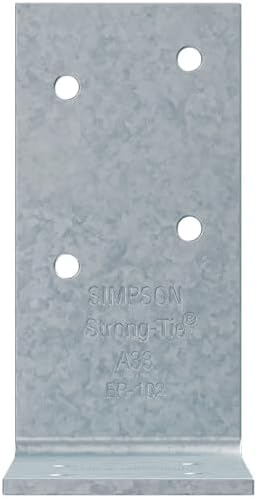 Simpson Strong-Tie A33 A-Series Framing Angle - 3 in. (W1) x 3 in. (W2) x 1-1...