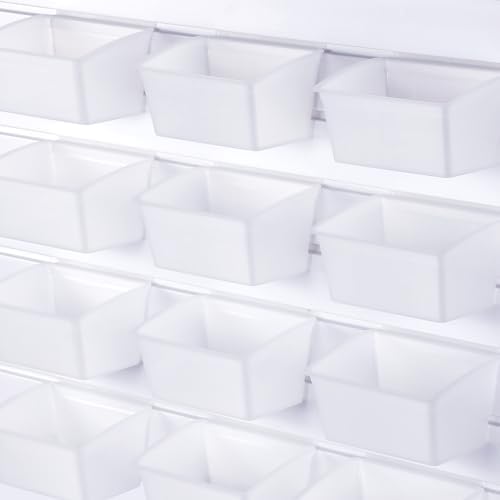 Unittype 18 Pcs Slat wall Bins Wall Mount Storage Organizer Garage, Clear