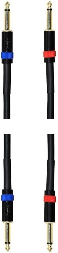 AUDIO 2000'S ADC99100 Two-Pack 25-Foot 1/4-Inch to 1/4-Inch 14 Gauge (14 ...