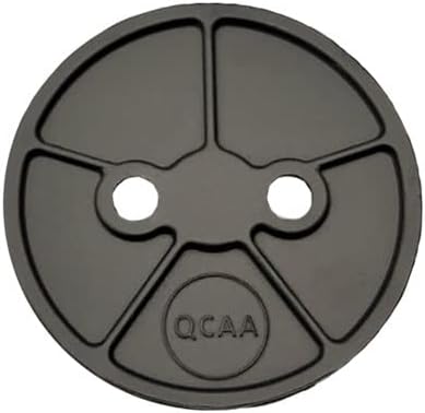 QCAA Heavy Duty Solid Metal Closet Rod Socket Set, 1-3/8'', Oil-Rubbe...
