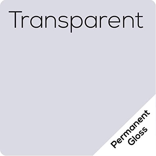 12.125" x 50' Roll of Oracal 651 Transparent Adhesive Craft Vinyl fo...
