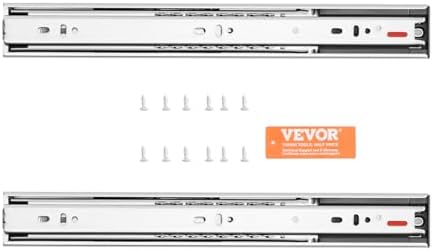 VEVOR Soft Close Drawer Slides 10 Pairs 20 Inch, Heavy Duty Full Extension Si...