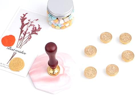Wax Seal Stamp 12 Constellations Theme Zodiac Sign Brass Head Wood Handle