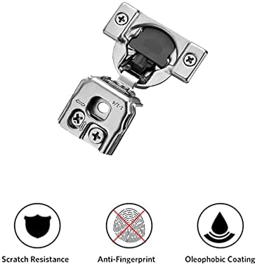 Ravinte 1-1/4 Inch Overlay Soft Close Hinge Kitchen Cabinet Hinges 20 Pack