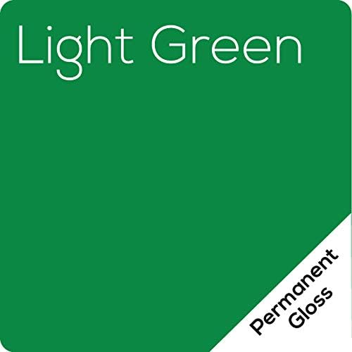 12.125" x 50ft Roll of Oracal 651 Light Green Craft Vinyl - On a 2.5&quo...