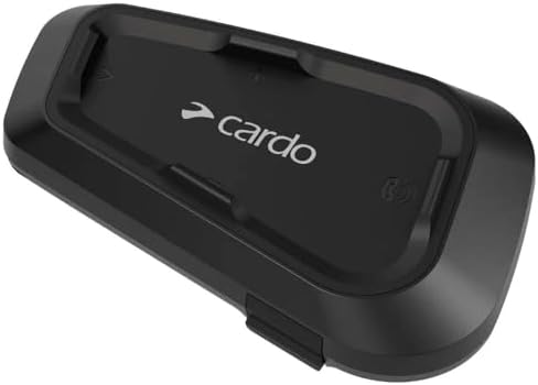 Cardo Systems Spirit Motorcycle Bluetooth Communication Headset - Black, Dual...