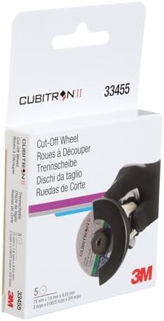3M Cubitron II Cut-Off Wheel, 33455, 3 in, .0625 in x 3/8 in, 5 Pack, High Pe...