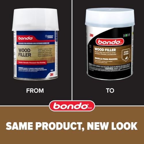 3M Bondo Wood Filler 30 oz (850.49 g) with Bondo Cream Hardner 0.5 oz (14g), ...