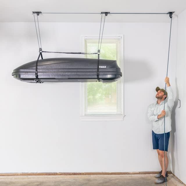 Teal Triangle Ceiling Storage Hoist