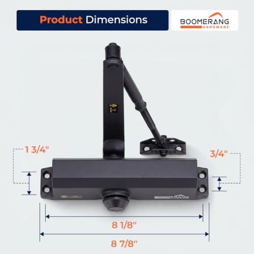 Boomerang D703 Medium-Duty Designer Auto Commercial Door Closer