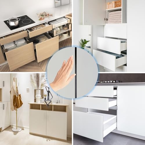 Metal Push Latches for Cabinets Jiayi 8 Pack Push to Open Door Latch Heavy Du...