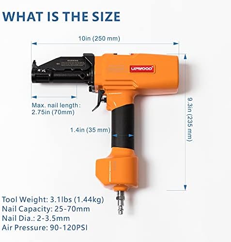 Air Nail Puller Nail Remover Pneumatic Denailer Tool for Recycled Wood Fence ...