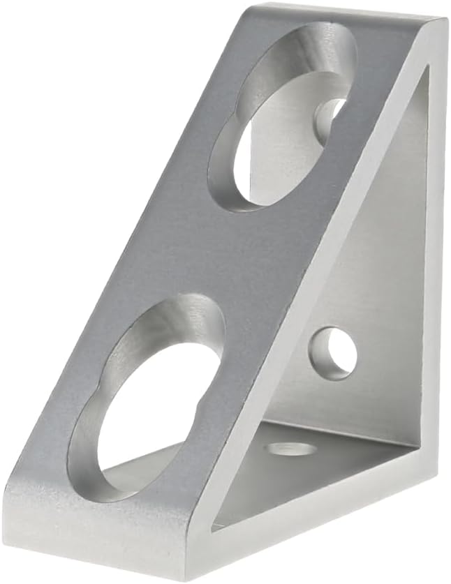 8020, 4336, 15 Series, 4 Hole Aluminum Inside Corner Gusset L Bracket for 80/...
