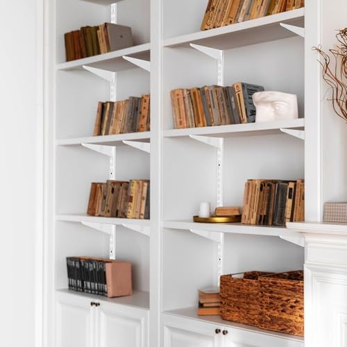 VEVOR Shelf Pilaster, 60-inch 5 Pack, Dual Track Upright Wall Shelving System...