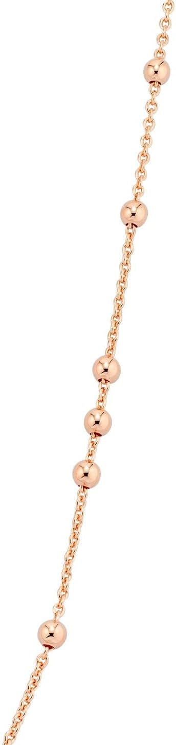Miabella Italian 18K Yellow or Rose Gold Plated Beaded Ball Rosary Long Wrap ...