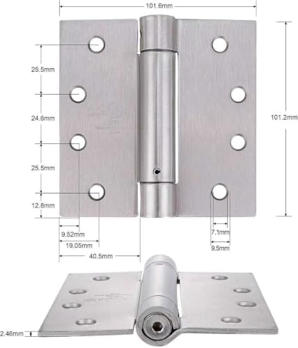 4"x4" Self Closing Door Hinges, 3 Pack