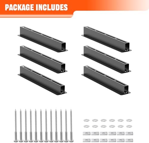 TORACK Garage 16" Studs Ceiling Bin Storage Rack, Overhead Tote Storage ...