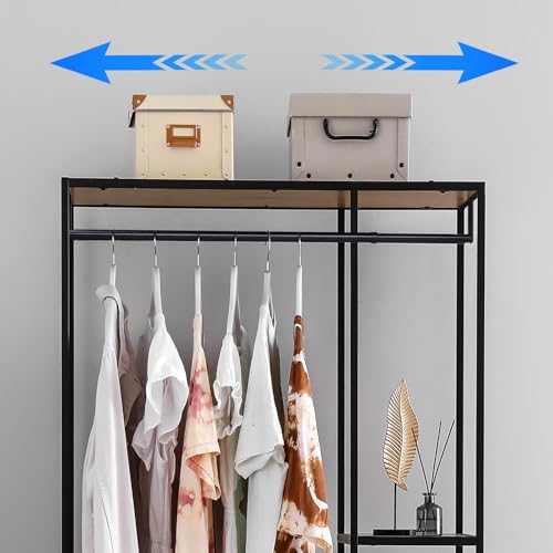 Threehoney Expandable Closet hanger Rod for Wire Shelf, 24-41 Inch, Black