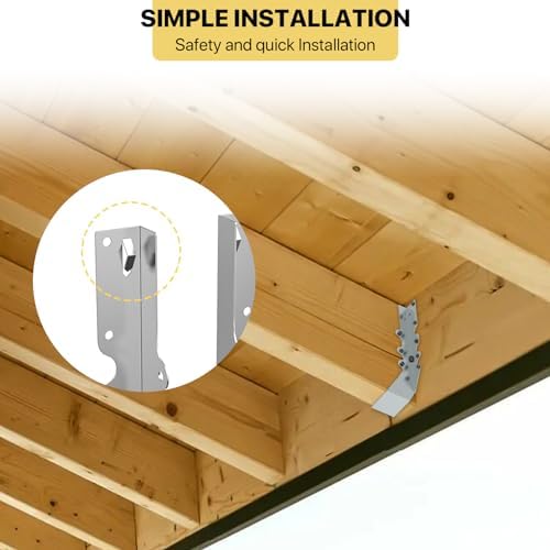20 pcs 2x10 Joist Hanger,LU210 18 Gauge Double Shear Face Mount Joist Hanger,...