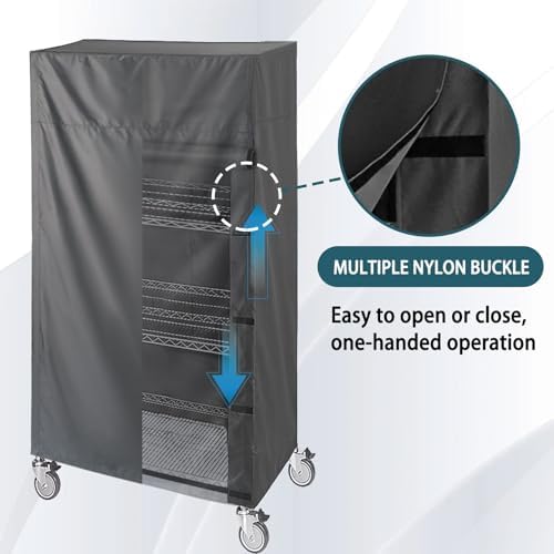 Waterproof Shelving & Rack Cover, Fits 36"x14"x 54" Wire Rack