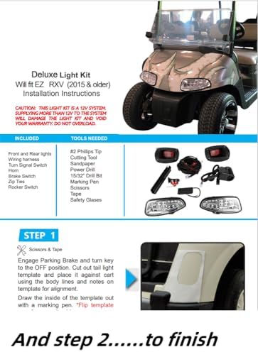 Dr.Acces Golf Cart LED Light Kit for EZGO RXV 2008-2015 Electrical