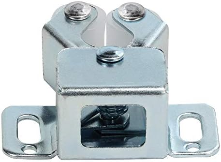 Rok Hardware 50 Pack of Zinc Double Roller Catch with Prong for Cabinet Doors...