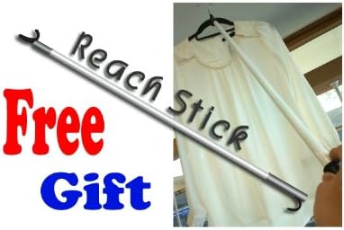 PRINCE HANGER Tension Pole Closet System โ No-Renovation Hanging Storage Rack...