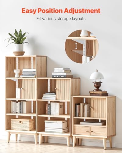 VEVOR Shelf Pilaster, 60-inch 5 Pack, Dual Track Upright Wall Shelving System...
