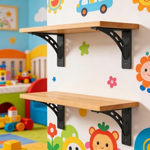 9"x8"x2.5" Heavy Duty Shelf Brackets - Max Load 1100 LBS, Prem...