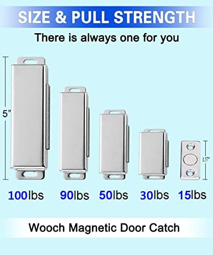 WOOCH Door Magnetic Catch - 160lb High Magnetic Stainless Steel Heavy Duty Ca...
