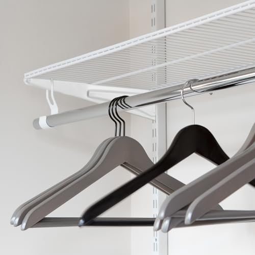 Menkxi 6 Pcs Track Locking Shelf Bracket, 12 Inch