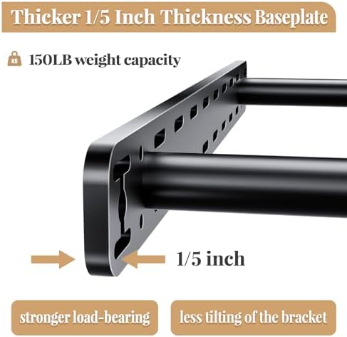2pcs Floating Shelf Hardware Heavy Duty Hidden Shelf Brackets Support,Wall Mo...