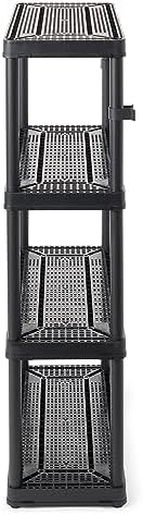 Gracious Living 4 Shelf Fixed Height Ventilated Medium Duty Storage Unit 14 x...