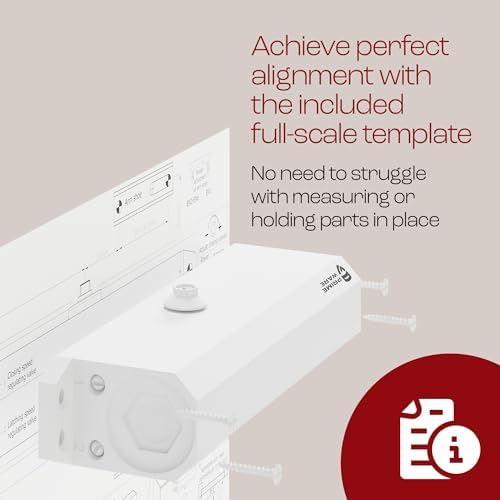 PrimeWare DC-600 Adjustable Automatic Door Closers for Home | Soft Close, No ...