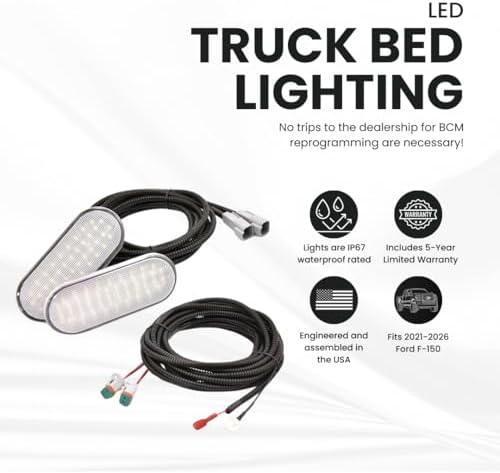 LED Truck Bed Light Kit -Compatible with Ford F-150 2021โ2026