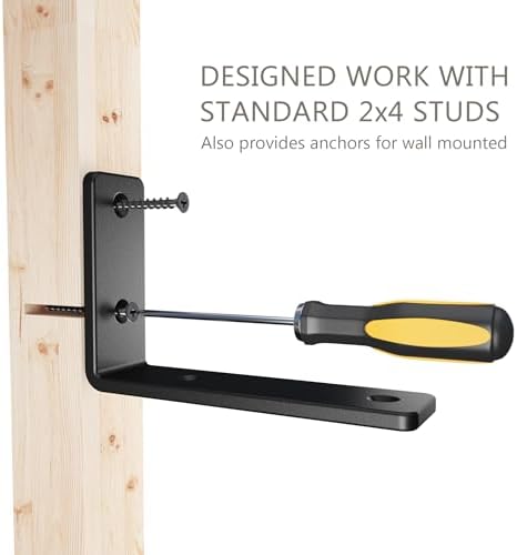 NEODROP 12-Pack 10 Inch Heavy Duty Shelf Brackets, Premium Floating L Bracket...