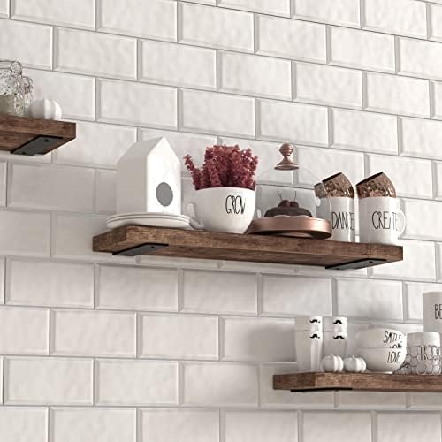 NEODROP 8 Inch Floating Shelf Brackets, Heavy Duty Hidden Bracket for Wall, M...