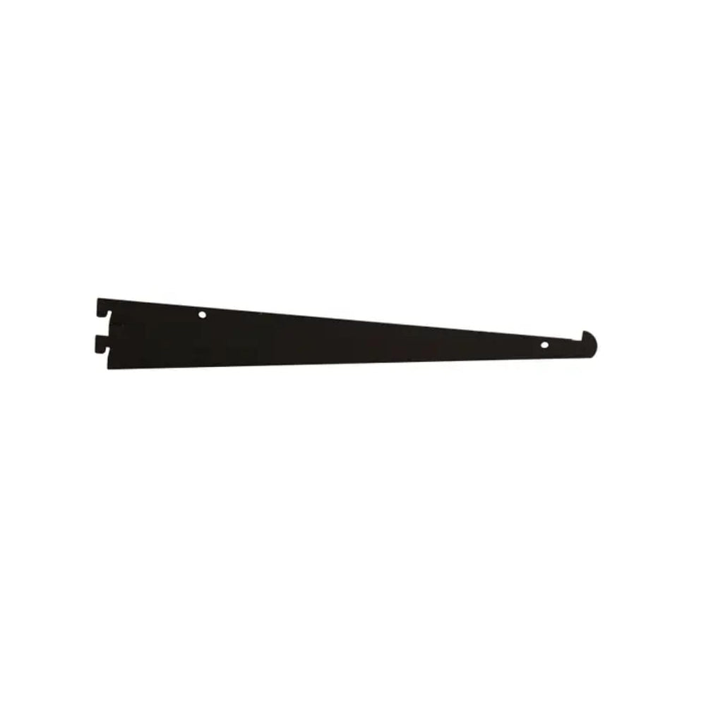 Econoco Tap-in Shelf Brackets, President Line, 25 Pack, Black, 12in