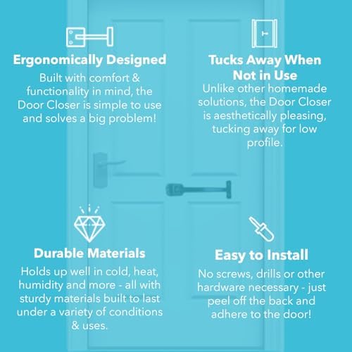 Manual Door Closer for Wheelchair Users - Canadian Made Accessibility Aid - S...