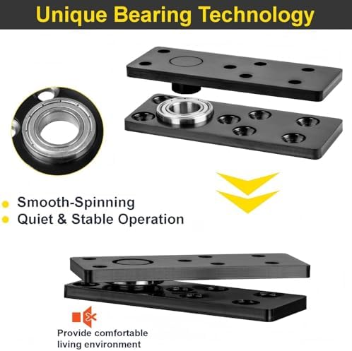 Hidden Door Pivot Hinge,600LBS Load-Bearing,Thickened Solid Steel