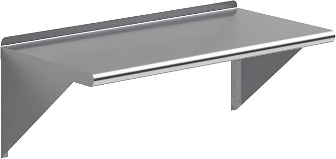 AmGood 36" Long X 18" Deep Stainless Steel Wall Shelf | NSF Certifi...