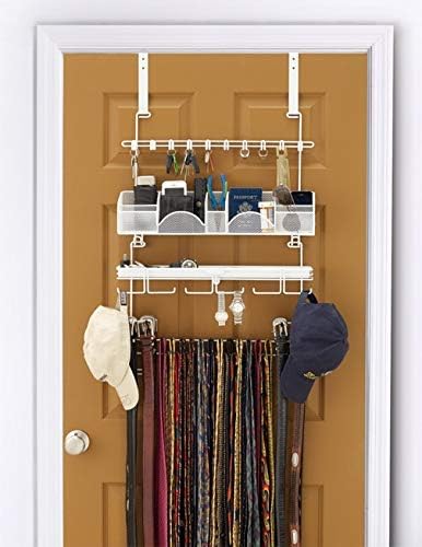 Menโs Over the Door/Wall Hanging Closet Tie and Belt Organizer Rack # 9300 in...