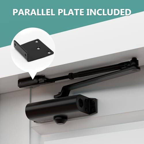 Marie Hold Open Door Closer Adjustable Automatic Size 3 Door Closer for 88-14...